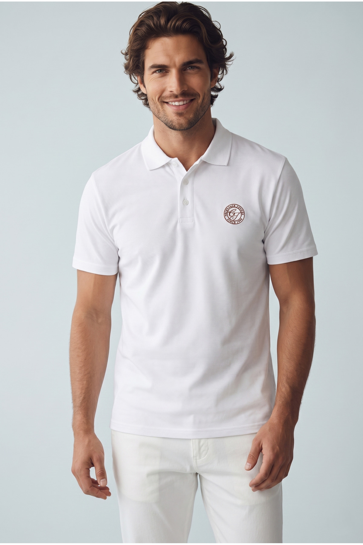 تی شرت مردانه Jjallıance Polo Ss Ln کد 12288108 سفید روشن جک اند جونز پولوشرت Jack & Jones