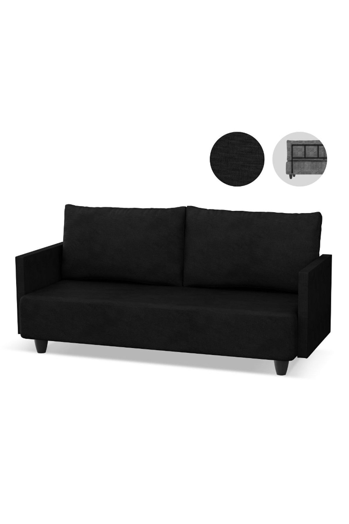 Albatross Double Sofa - Black