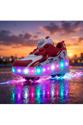 ROCKY PATENLİ IŞIKLI SPOR AYAKKABISI & TEKERLEKLİ SNEAKERS