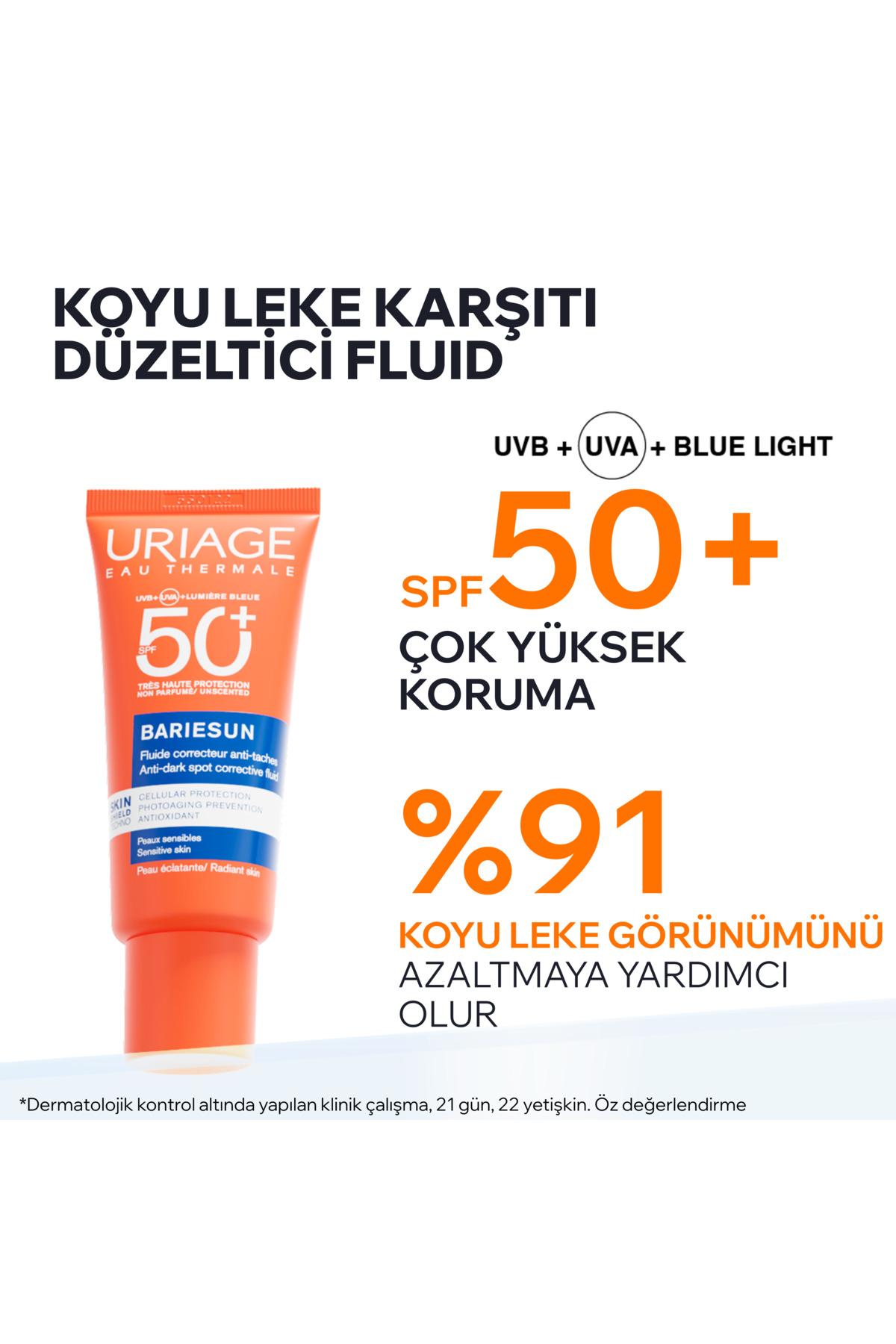 BARIESUN SPF50+ Lekeye Eğilimli Ciltler İçin Fluid 40 ml — 3661434028090 — تصویر 2 از 7