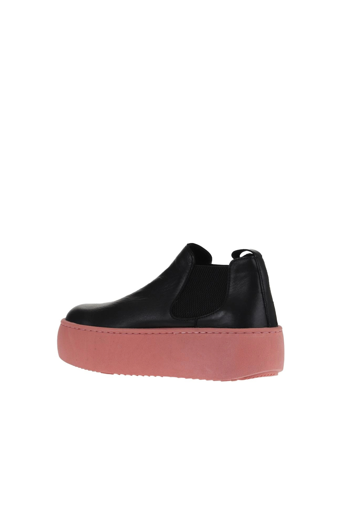 Bueno Shoes Siyah Pembe Deri Kadın Dolgu Topuklu Bot 01wv5505 görsel 5