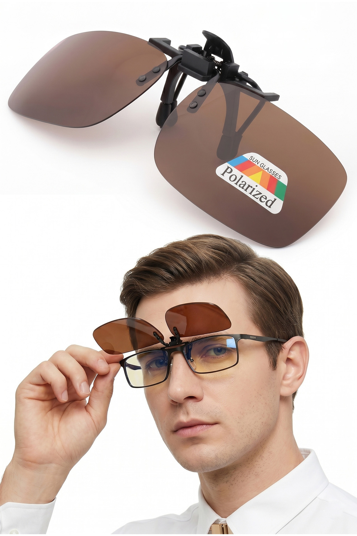 Polarized Sunglasses Clip with Carrying Case Gift EPK13