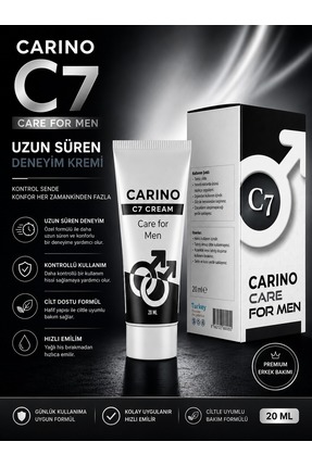 Carino E Bella Carino C7 Care For Men Cream 20 ML – Uzun Süren Deneyim Kremi