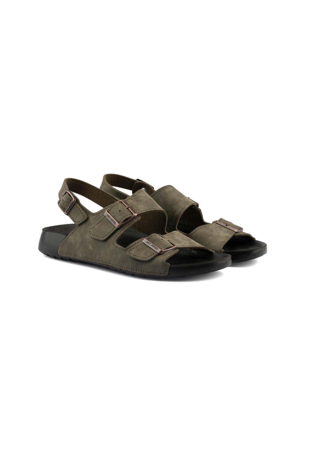 Roy Jones Barcelona Urban Sandals Rahat Yumuşak Tabanlı Trend Model Erkek Sandalet Terlik görsel 3