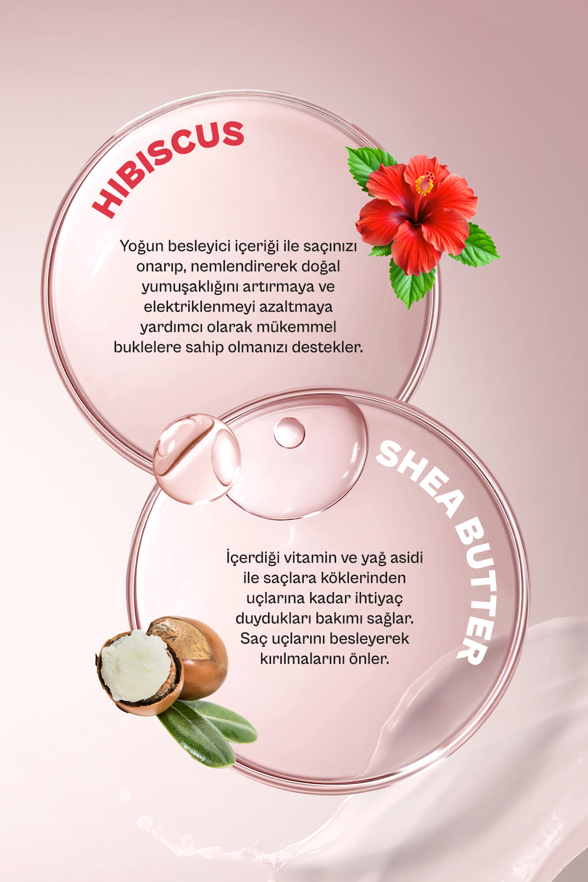 Hibiscus&shea Butter Kıvırcık Ve Dalgalı Saçlara Özel Durulanmayan Krem 2x175 Ml-vegan — SET.URB.197 — تصویر 3 از 3