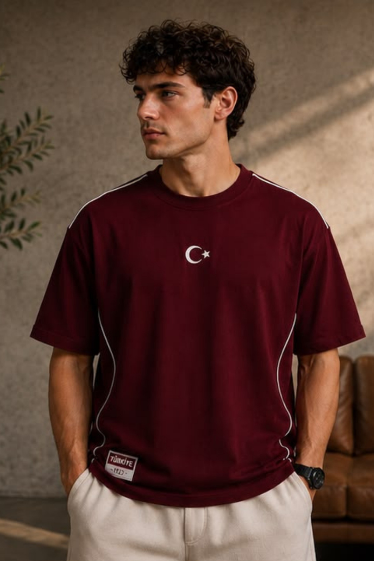 Moon Star Oversize T-Shirt National Team World Cup Custom 100% Cotton