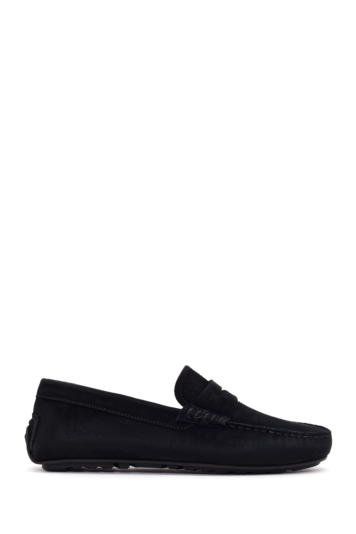 Men's Black Suede Leather Loafer 26SFD632310