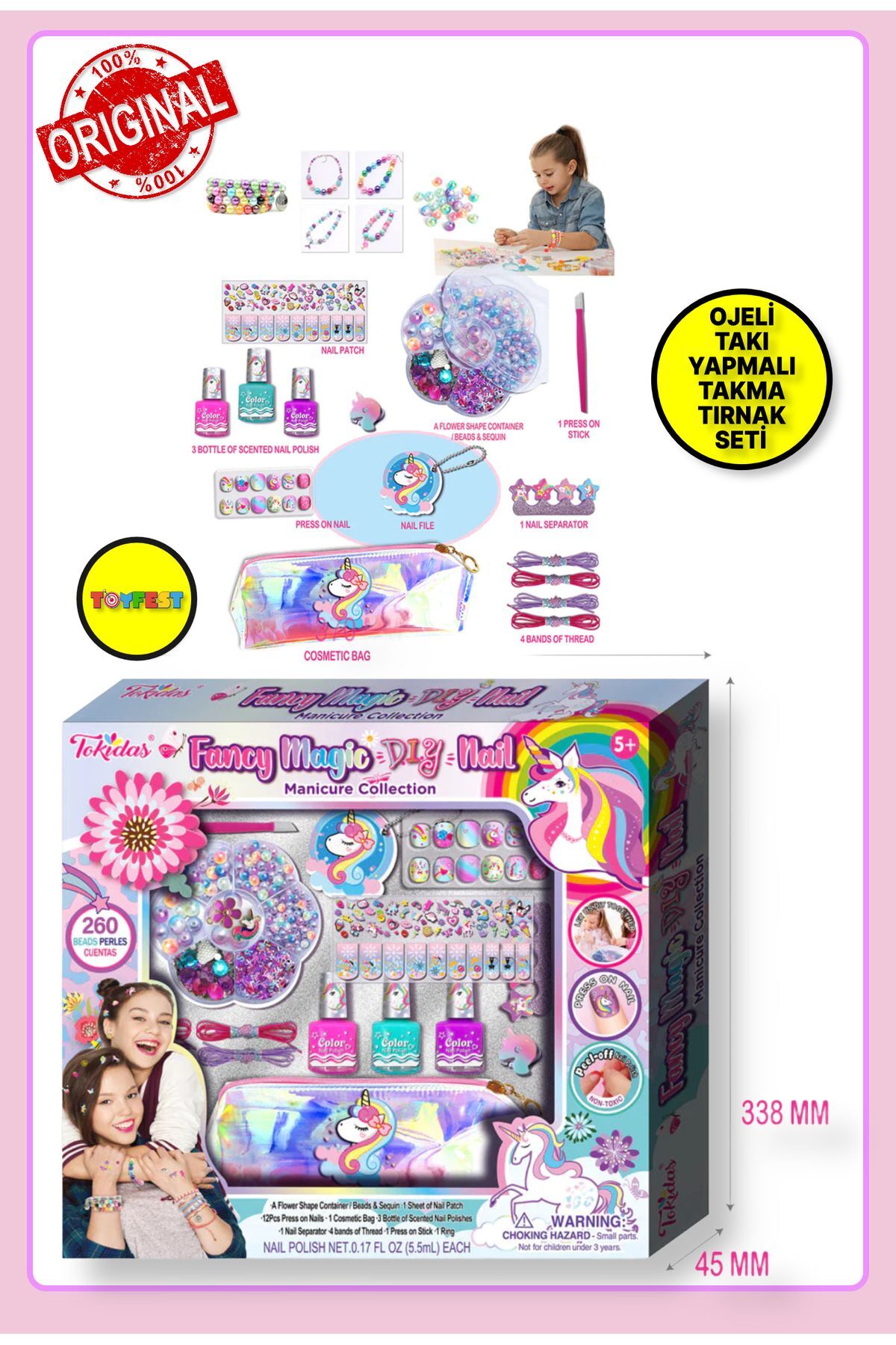 TOYFEST Tokidas Fancy Magic D.I.Y Nail Manicure Collection
