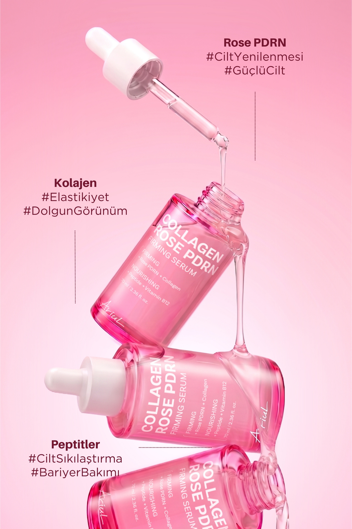 Collagen Rose PDRN Firming Serum - Gül PDRN & Kolajen Sıkılaştırıcı Serum — ARL-7D-16-M-N — تصویر 7 از 8