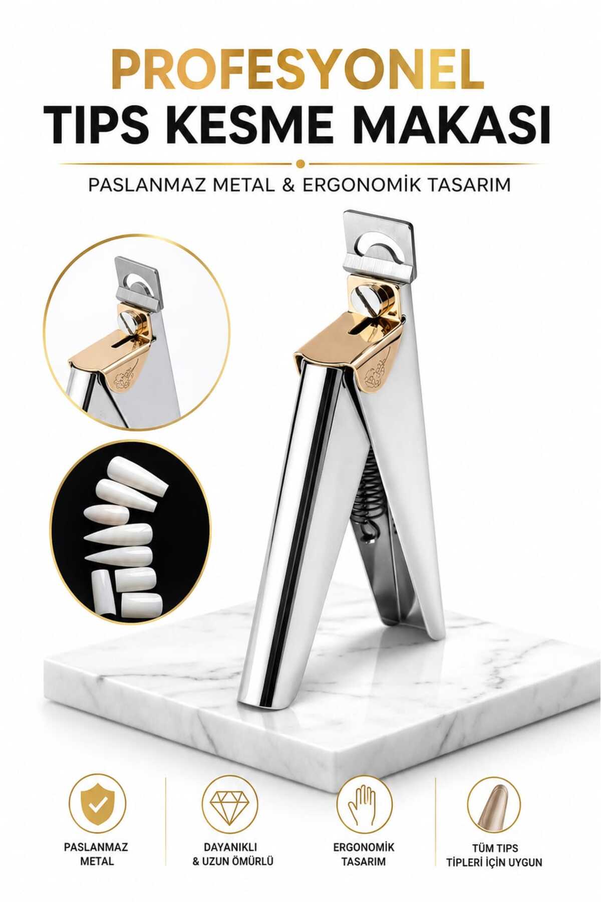 Metal Tips Kesme Makası Paslanmaz Yüksek Kalite — metal — تصویر 2 از 3