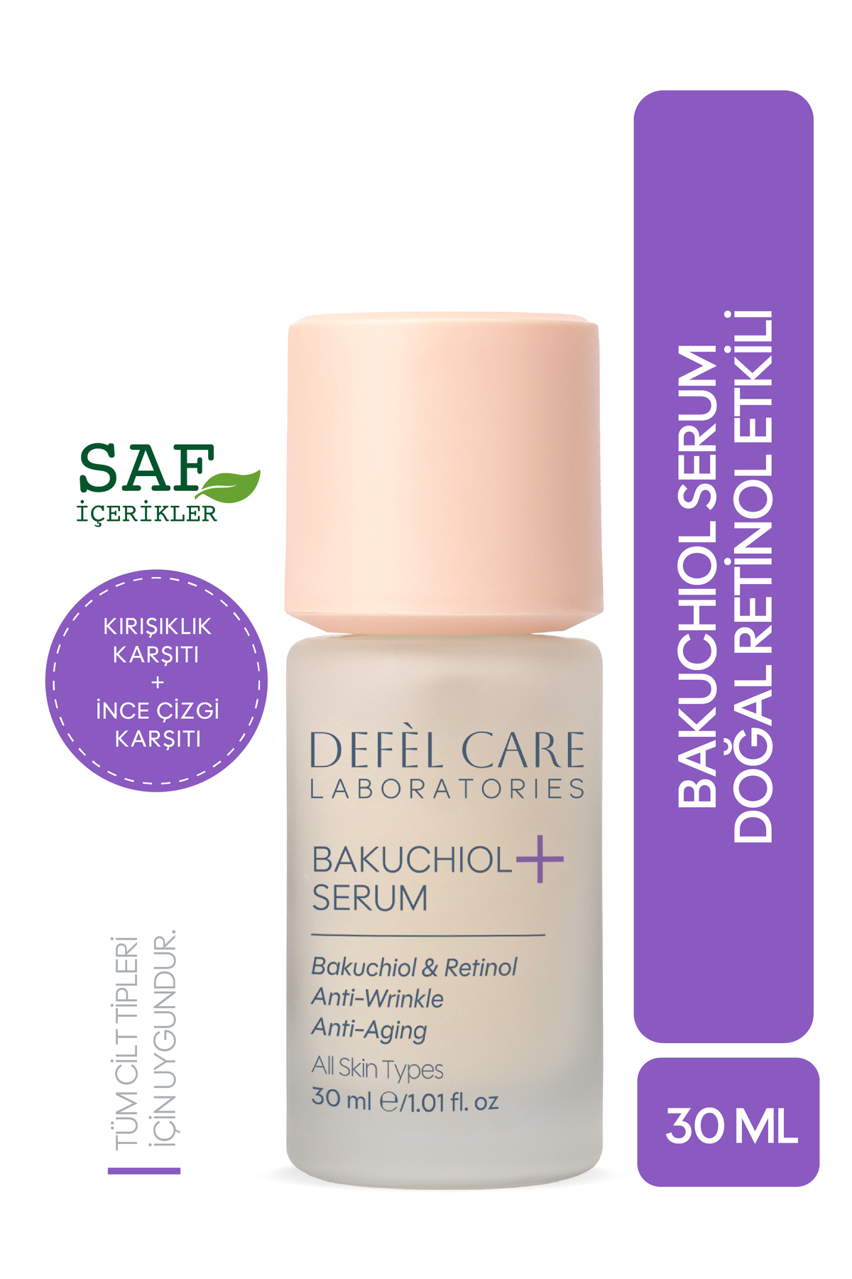 Defel Care Bakuchiol Serum 30 ml | Bitkisel Retinol Etkili — BAKUCHIOLSERUM