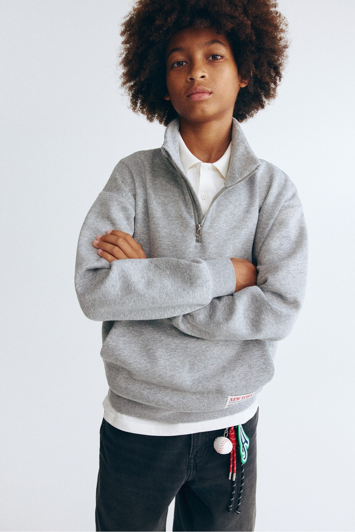 سویشرت نیم زیپ اچ اند ام سویشرت H&M
