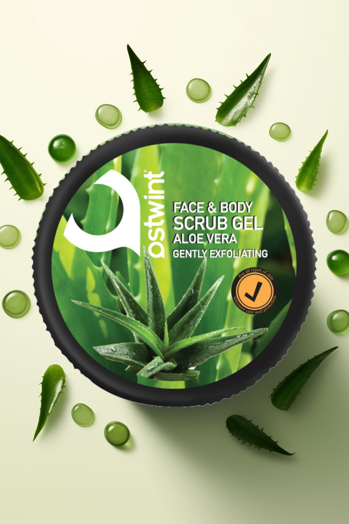 Scrub Jel Aloe Vera Özlü Yüz Ve Vücut Peelingi 300 ml — 8682943403319 — تصویر 5 از 7