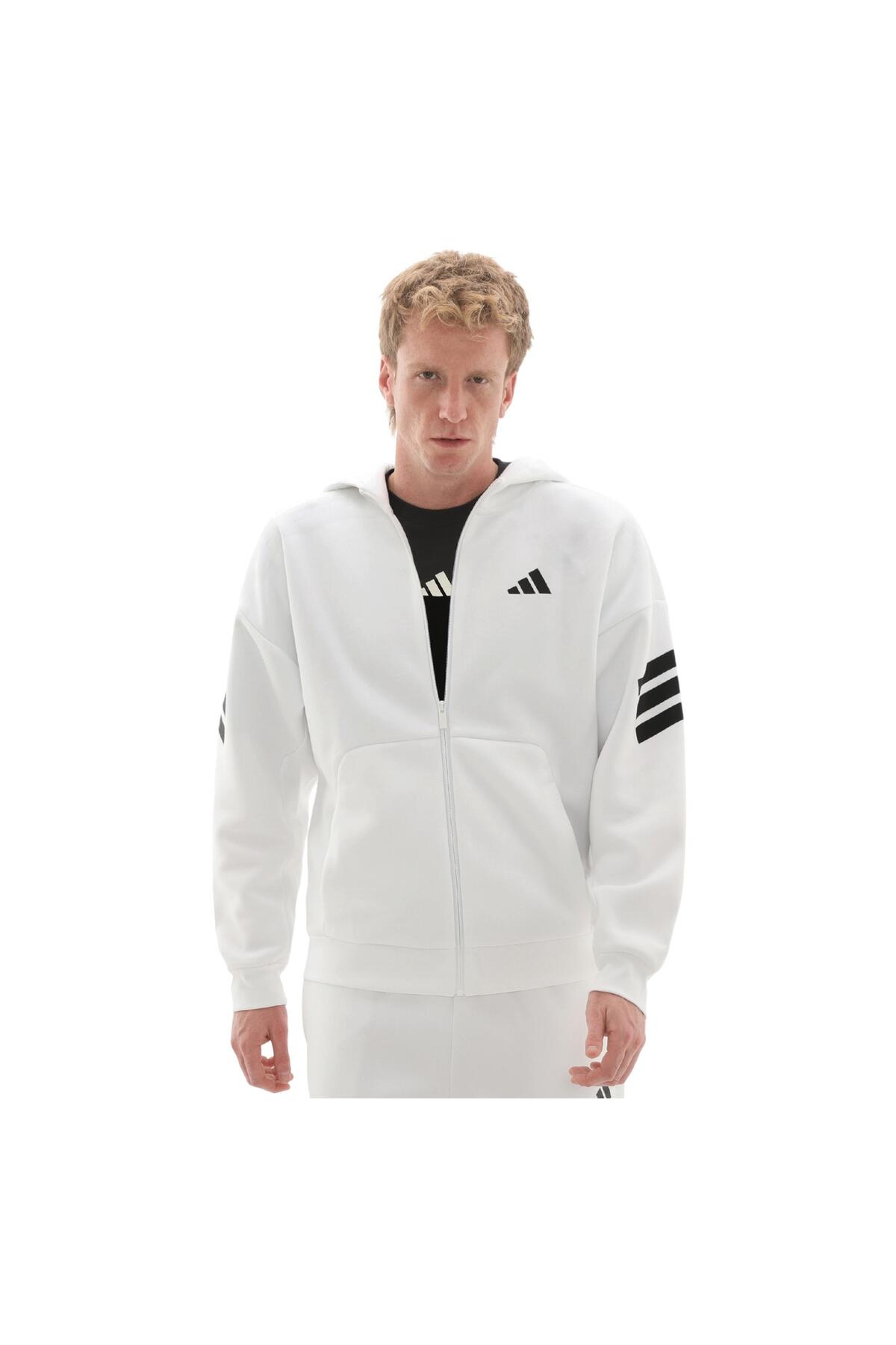adidas JW7106-E M Fı 3S Fz Erkek Ceket Beyaz - Fiyatı, Yorumları