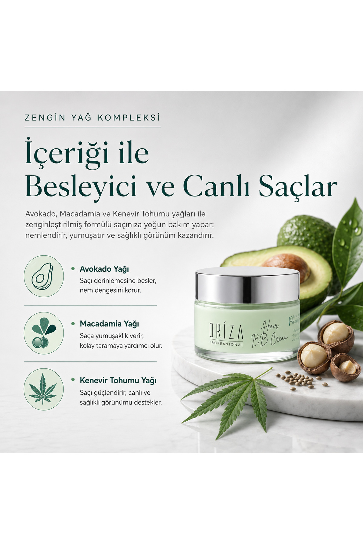 نرم کننده موی بدون نیاز به آبکشی BB ضد وز، کنترل وز و حالت دهنده مو - 50 میلی لیتر - ORZ-PRCS-CREAM — تصویر 5 از 6