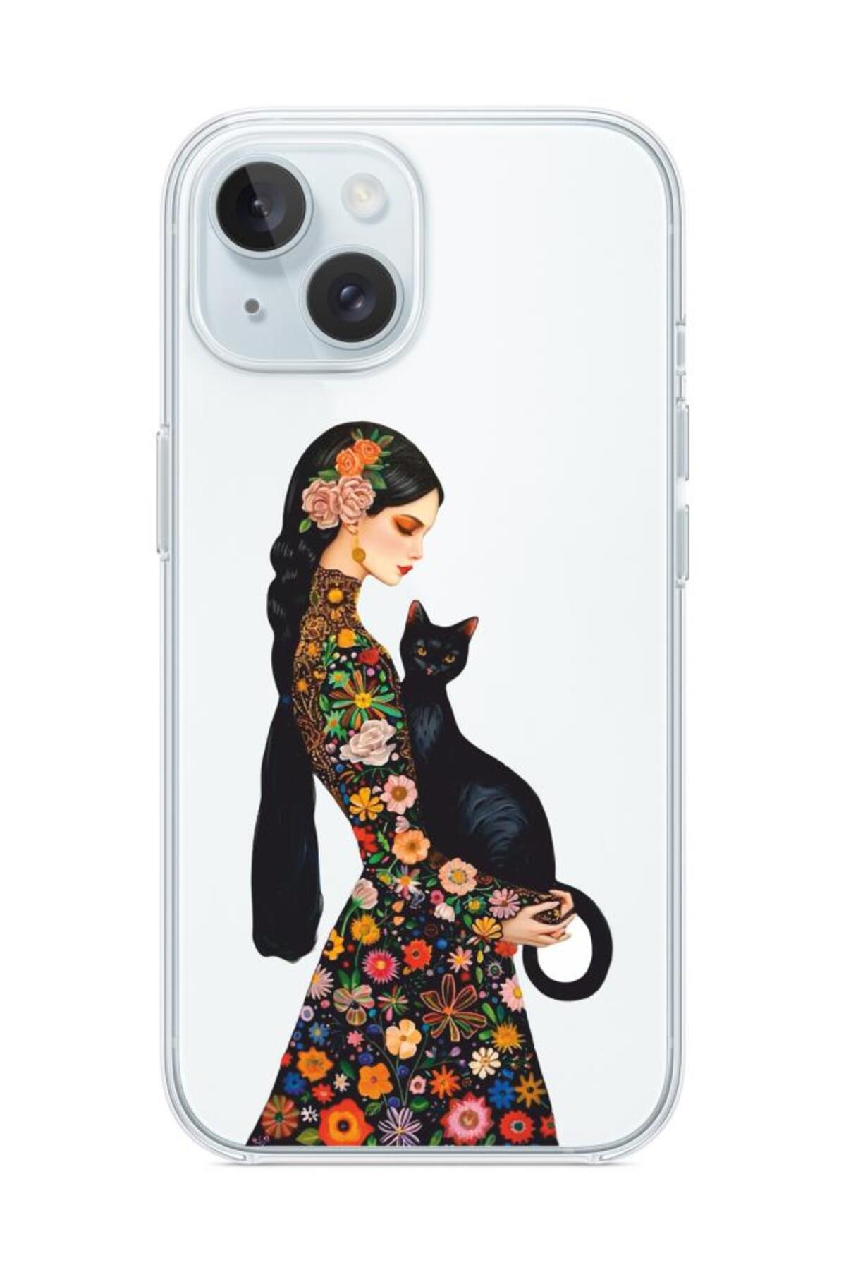 Iphone 15 Compatible Patterned Clear Silicone Case