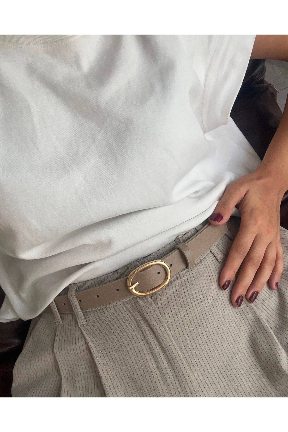 Women's Gold Buckle Belt Waist Belt Jacket Belt Dress Belt Pants Belt