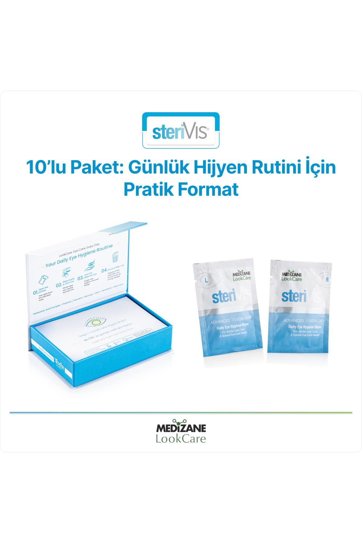 LookCare SteriVIS Hassas Göz Temizleme Mendili 10lu — 98731 — تصویر 5 از 7