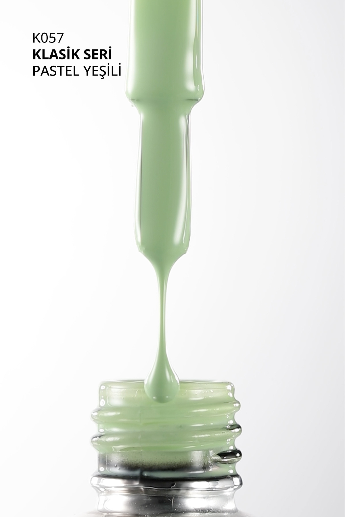 Kalıcı Oje K057, Pastel Yeşili, 10 ml — سبز 8860101A01S09K057 — تصویر 7 از 8