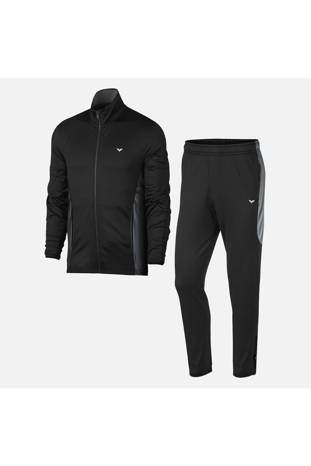 Basics 4 Way Colorblock Gym & Training Full-Zip Erkek Eşofman Takımı — مشکی TYC49DEF22C811CFE4184C809
