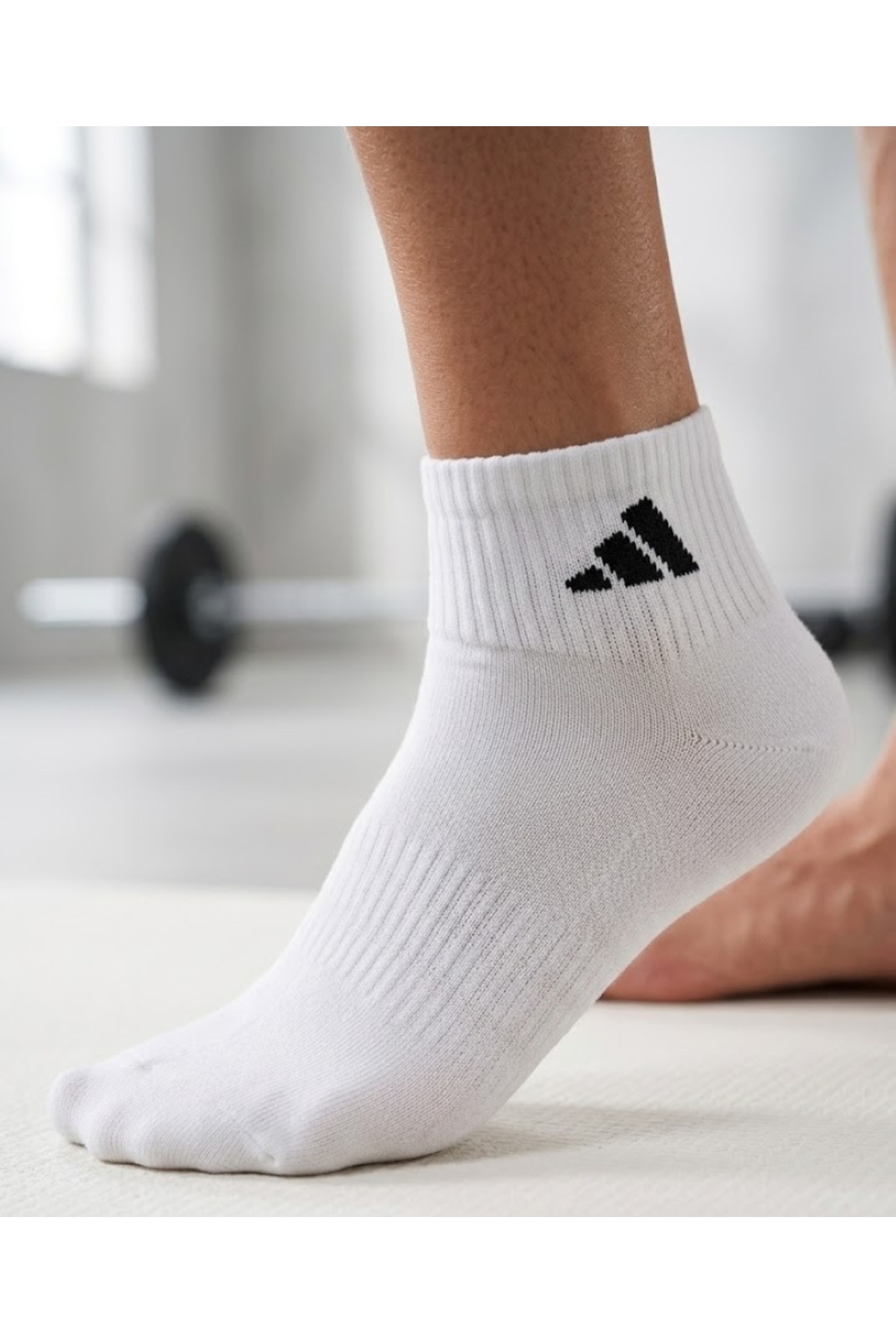 adidas Spor EcoFit Yastıklı Bilek Çorabı 3’lü Paket Ayak Kemeri Desteği, Sportif ve Konforlu, Dayanıklı