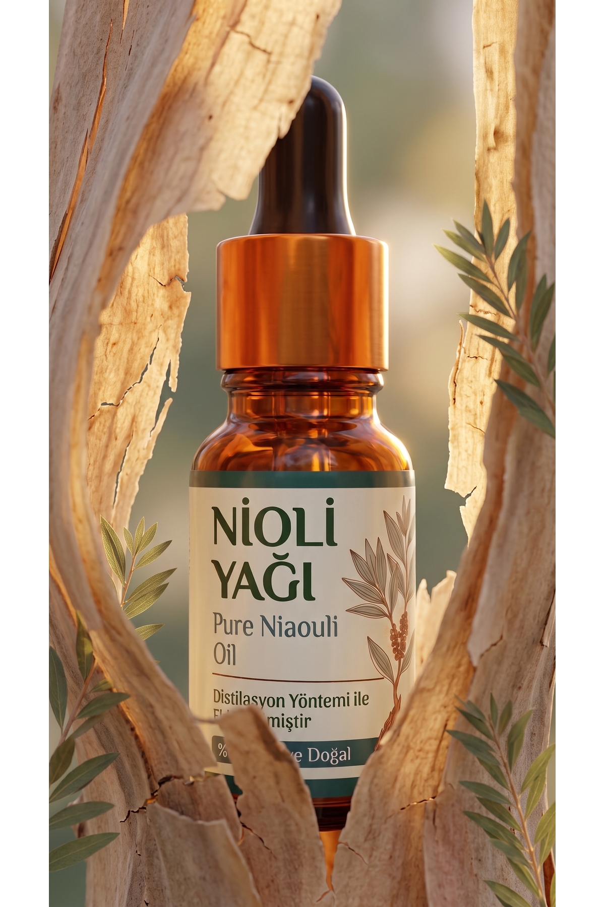 Nioli Uçucu Yağı 10 ml / Nioli / %100 Saf Ve Doğal / Niaouli Oil - Genital Bölge Koku Önleyici ve Giderici İntim Yağı — A1-Nioli-yag-10 — تصویر 5 از 8