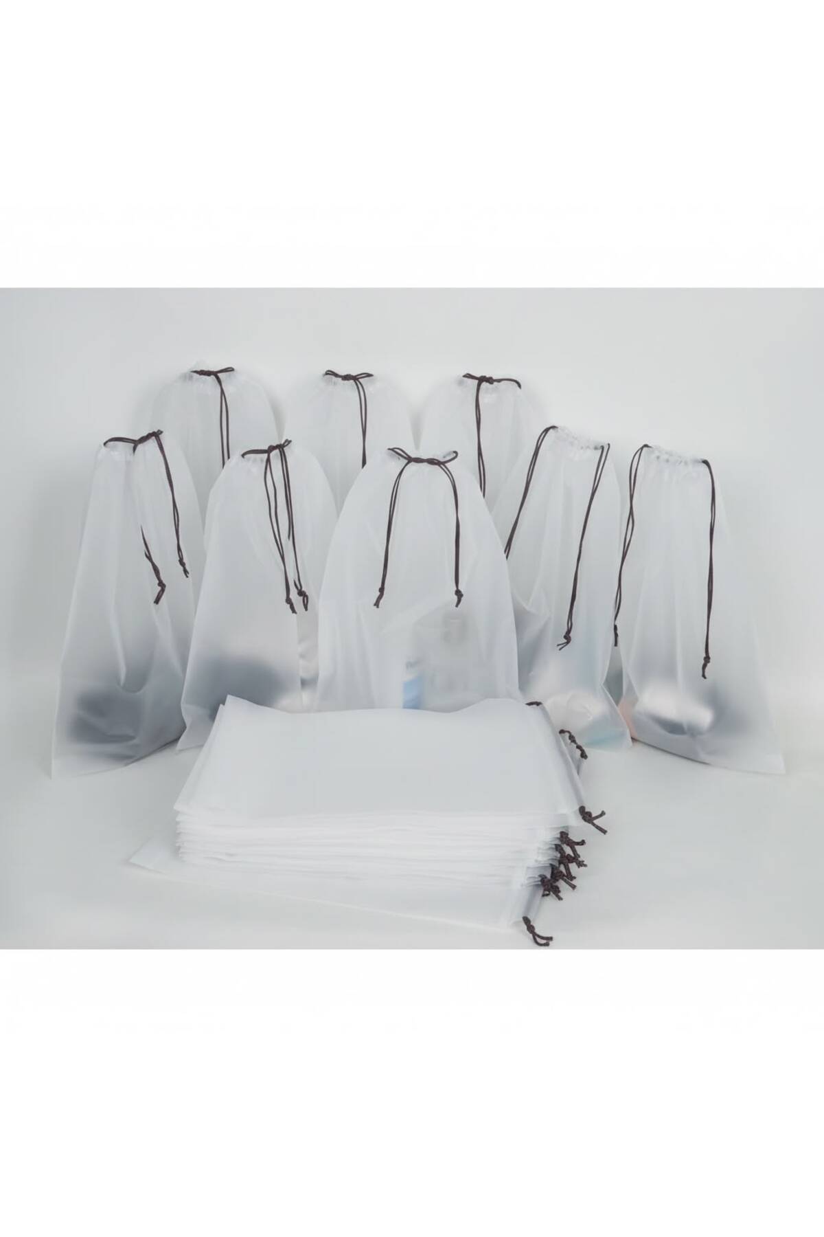 meapuff 10lu Set 30×40cm (large) Su Geçirmez Kozmetik Plaj Tatil Çantası görsel 6