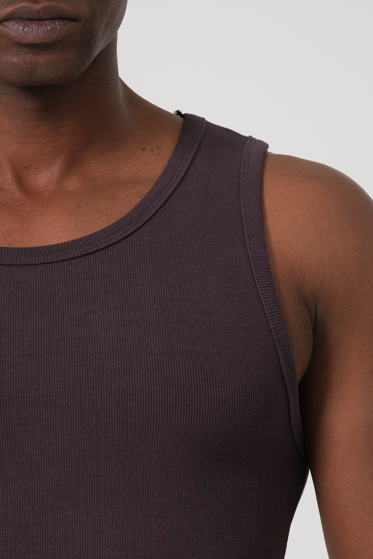 gamaro Erkek Halter Yaka penye kaşkorse fitted kalıp Sporcu Likralı Atlet görsel 5