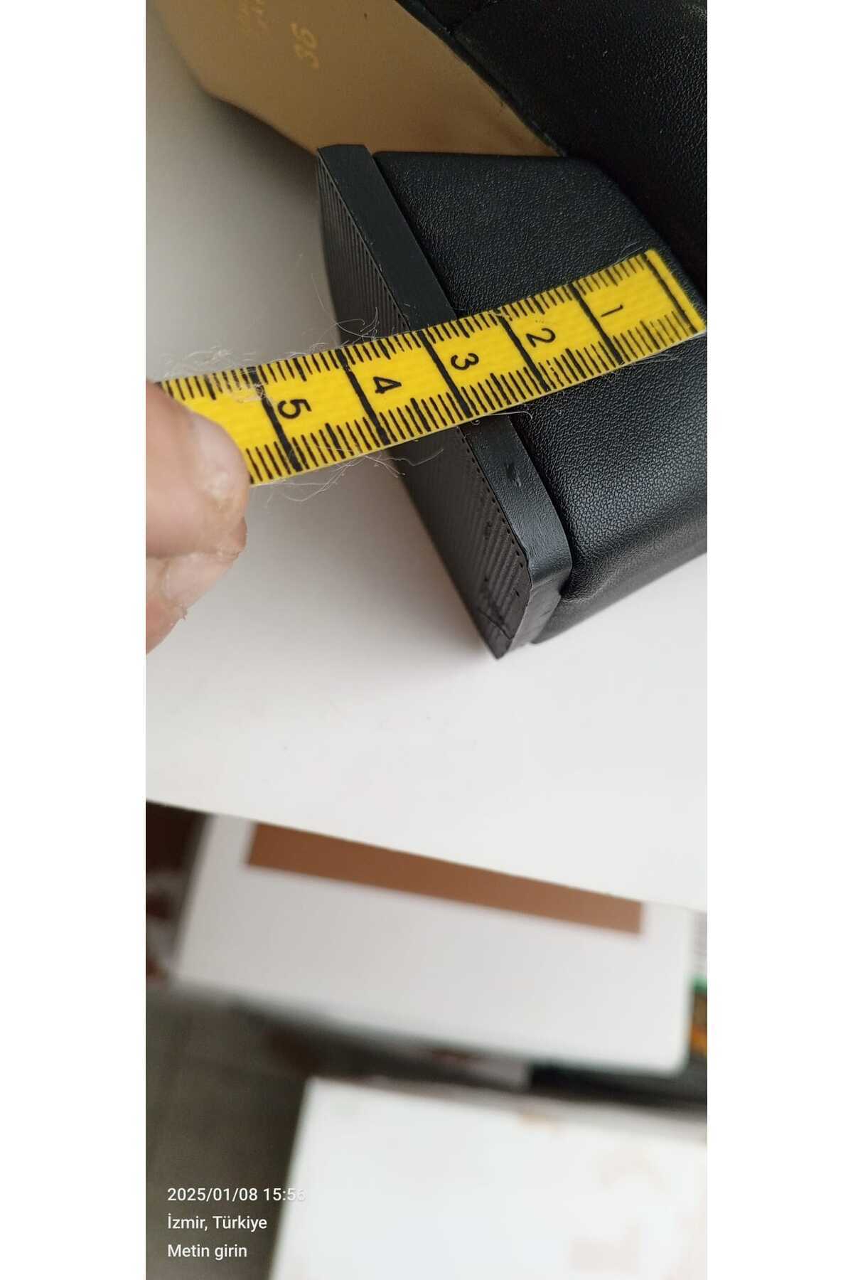 MODA 10 Kadın siyah kısa Topuklu Streç Bot topuk boyu 3 CM görsel 5