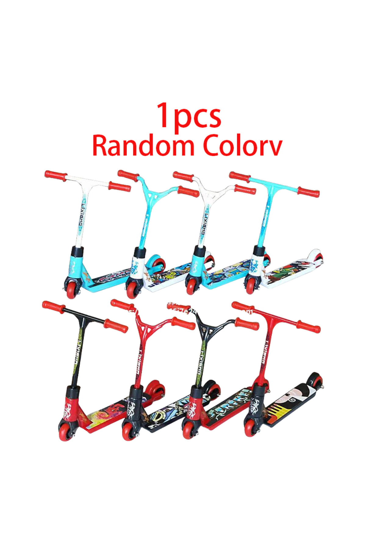 Choice Random 1PCS Novelty Funny Interactive Mini Finger Scooter Stunt Finger Toy Skate Skate Scooter Finge