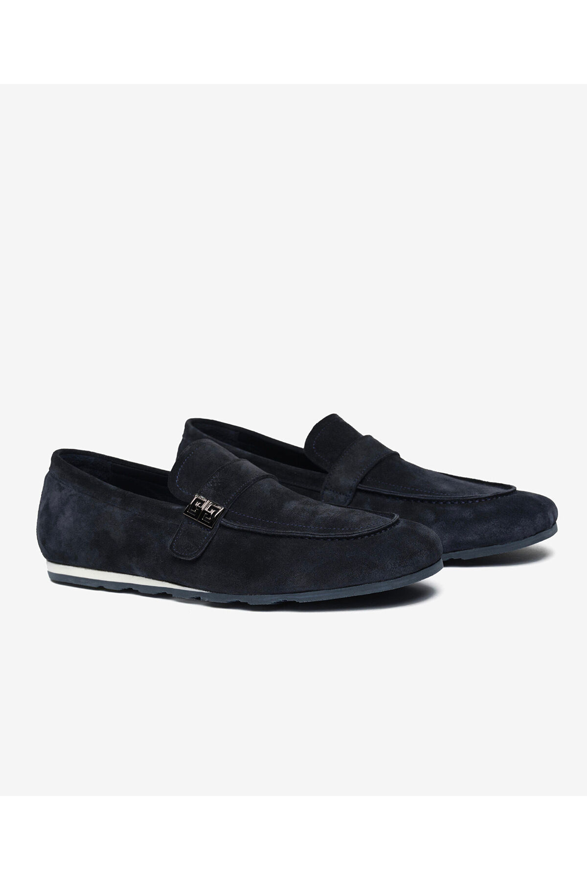 Greyder Erkek Lacivert Hakiki Deri Loafer Ayakkabı 6Y1UA64756 görsel 3