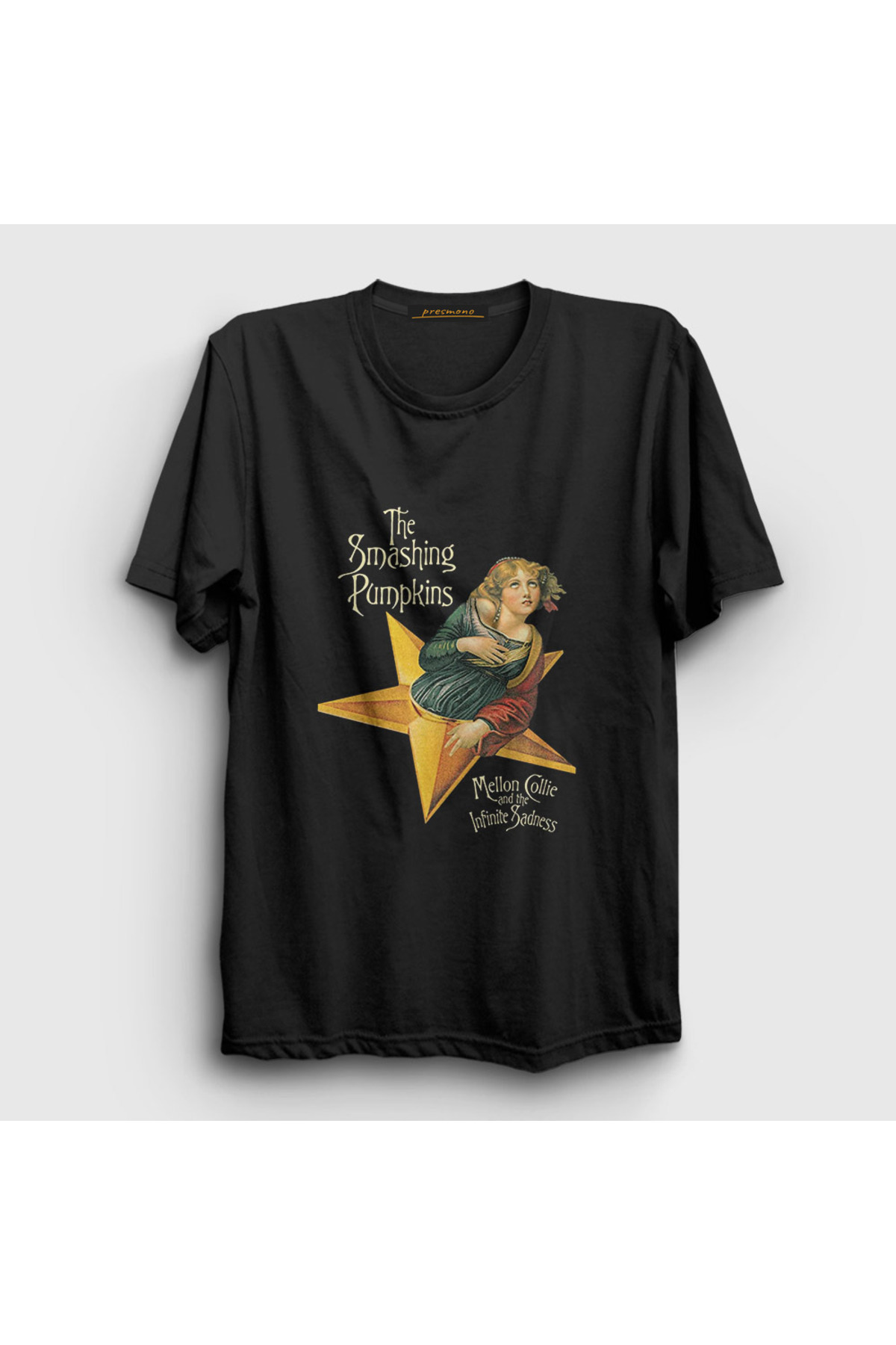 Smashing Pumpkins Ｔシャツ Presmono Unisex Siyah Mellon Collie The Smashing Pumpkins T-Shirt
