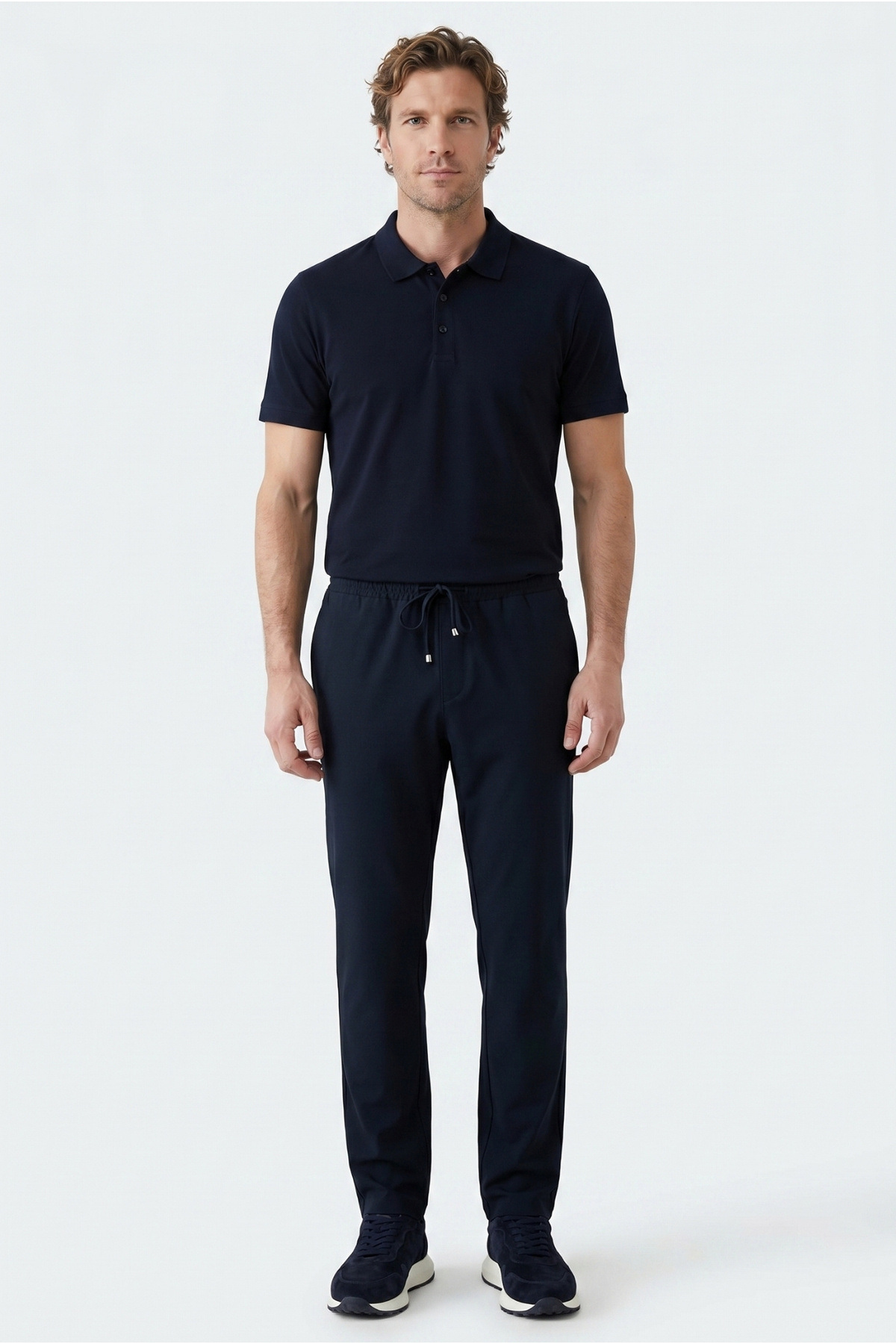 Kiğılı Regular Fit Standart Kesim Yandan Cep Beli Lastikli İpli Jogger Pantolon görsel 2