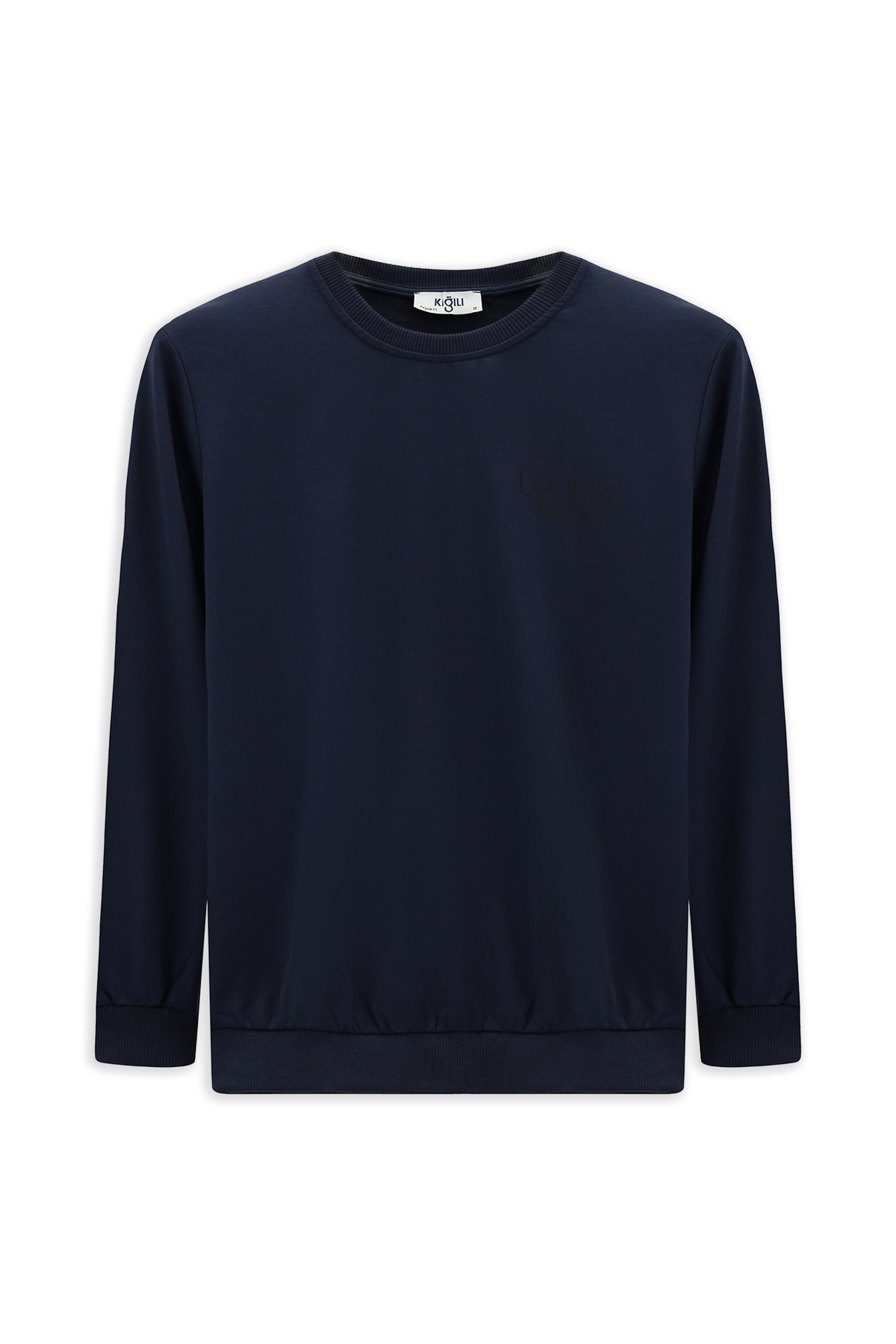 Kiğılı Bisiklet Yaka Regular Fit Baskılı Pamuklu Sweatshirt görsel 2