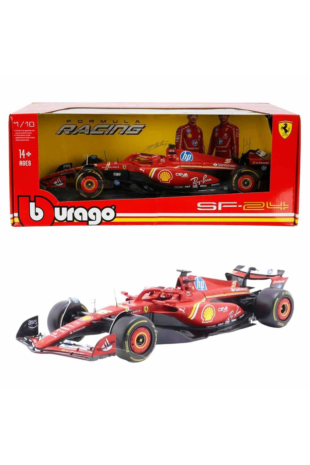 Feyza Oyuncak Ferrari SF-24 Formula 1 Yarış Arabası 1:18 Ölçek