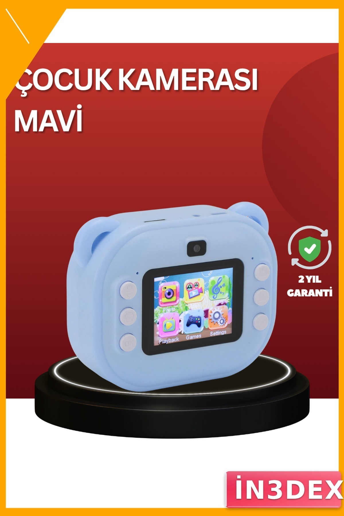 Çift Lensli Termal Baskılı Şipşak Kamera 24MP HD Çocuklar İçin