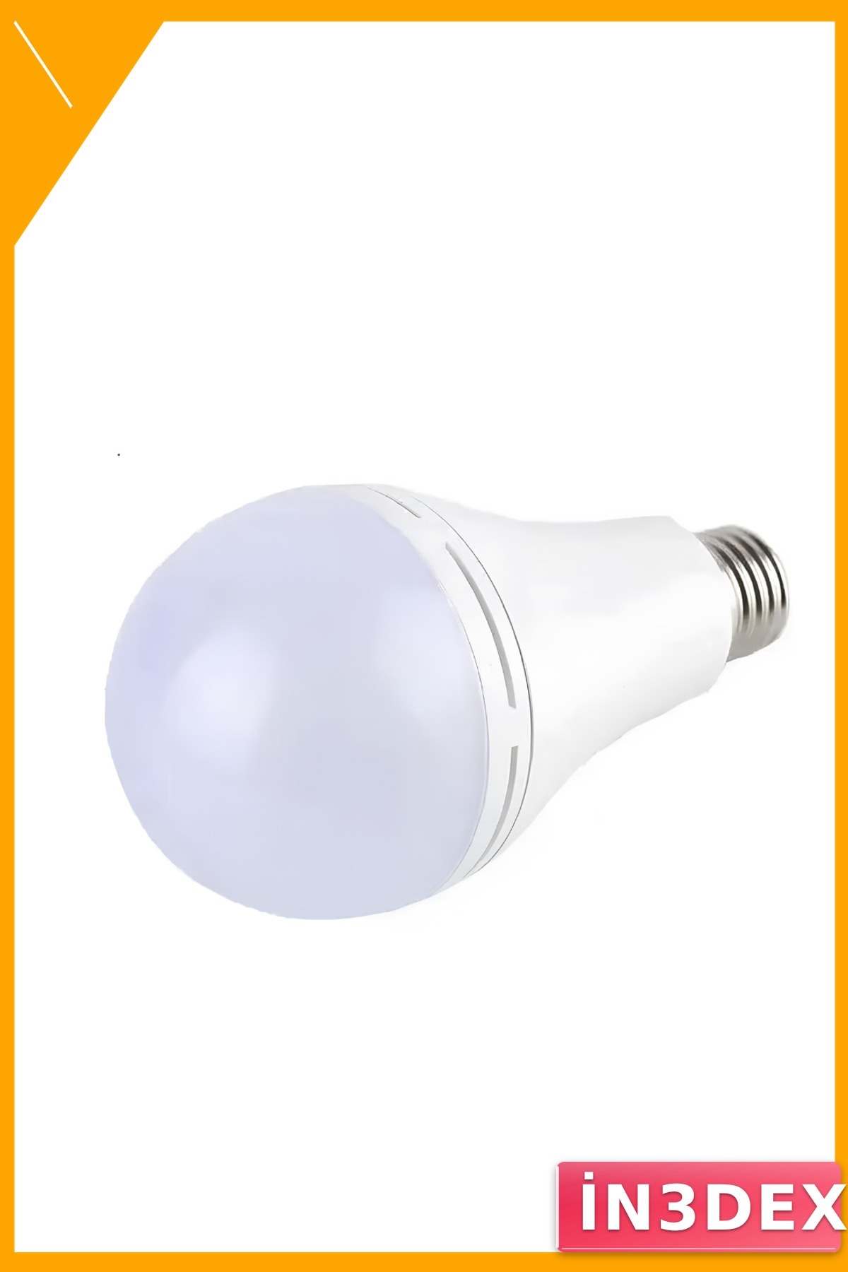 Şarjlı LED Ampul E27 6500K 35W Elektrik Kesintisinde Yanan Güçlü Beyaz Işık