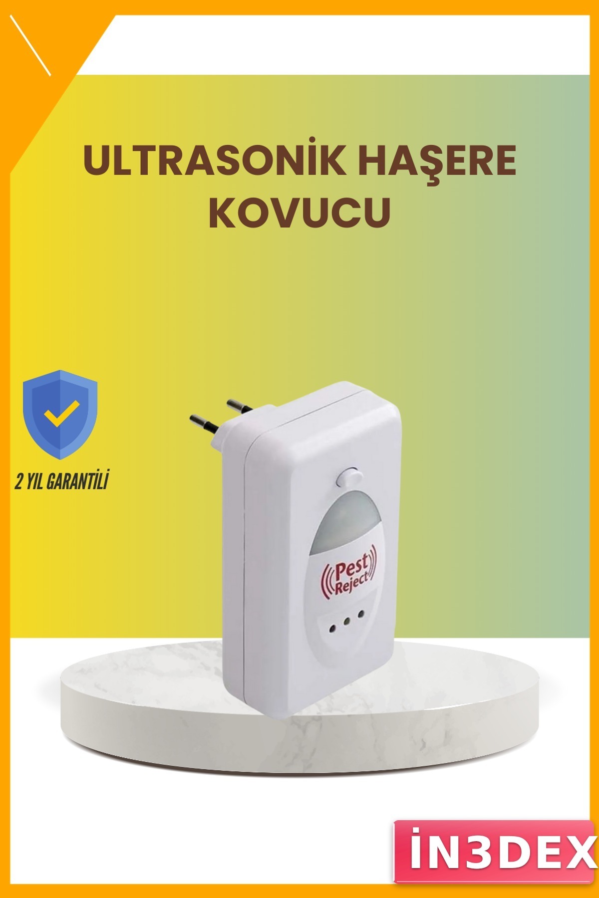 Ultrasonik Haşere Kovucu 150m² Böcek ve Kemirgen Engelleyici