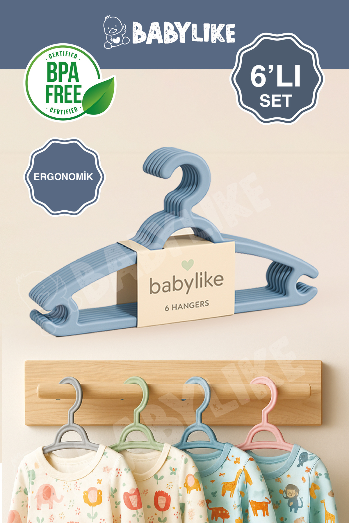 Baby Clothes Hanger (6pcs)