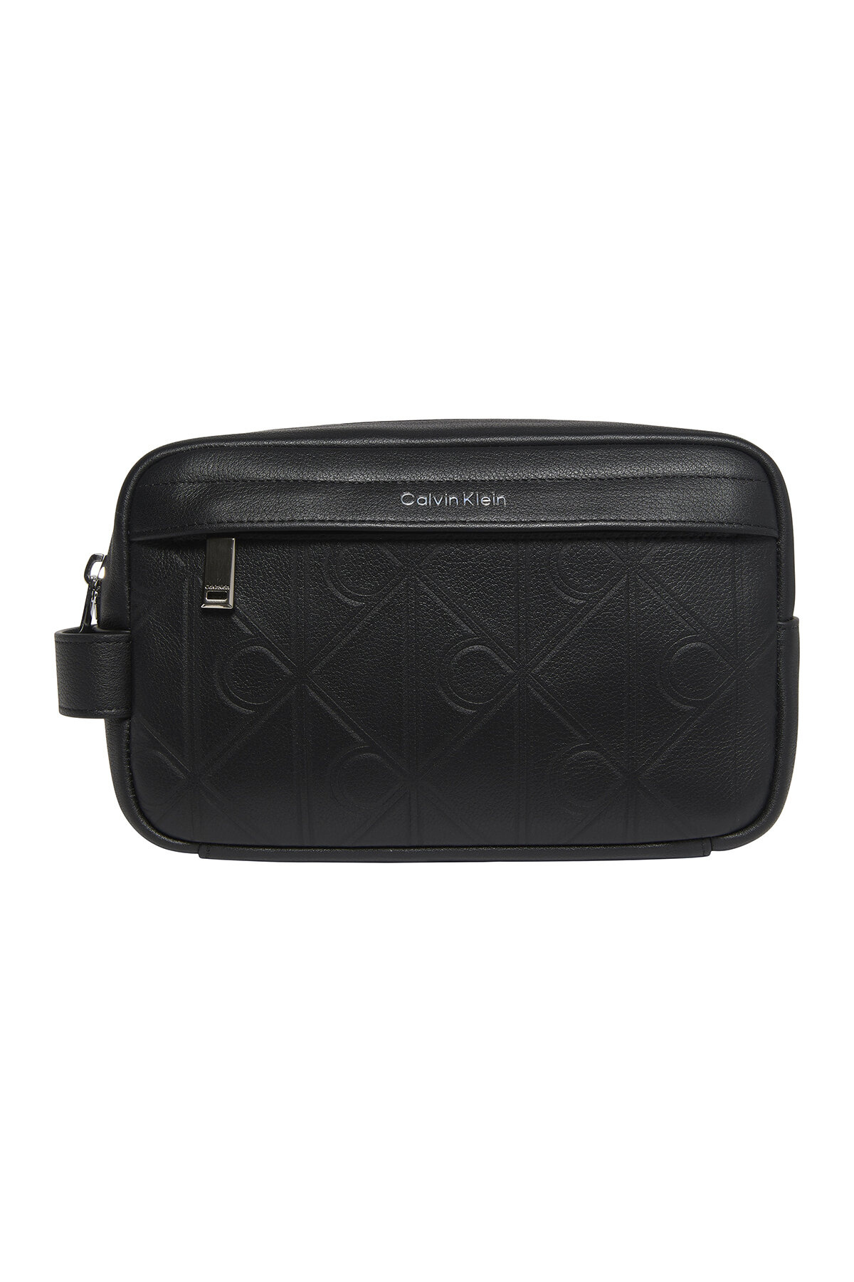 Calvin Klein Xl Emblem Dopp Kit Erkek Siyah El Çantası