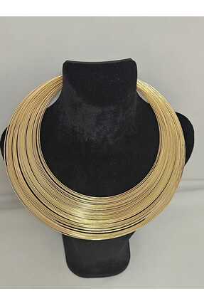 Symrna VIP 14K KAPLAMA CHOKER KOLYE BİLEKLİK KÜPE YÜZÜK SETİ