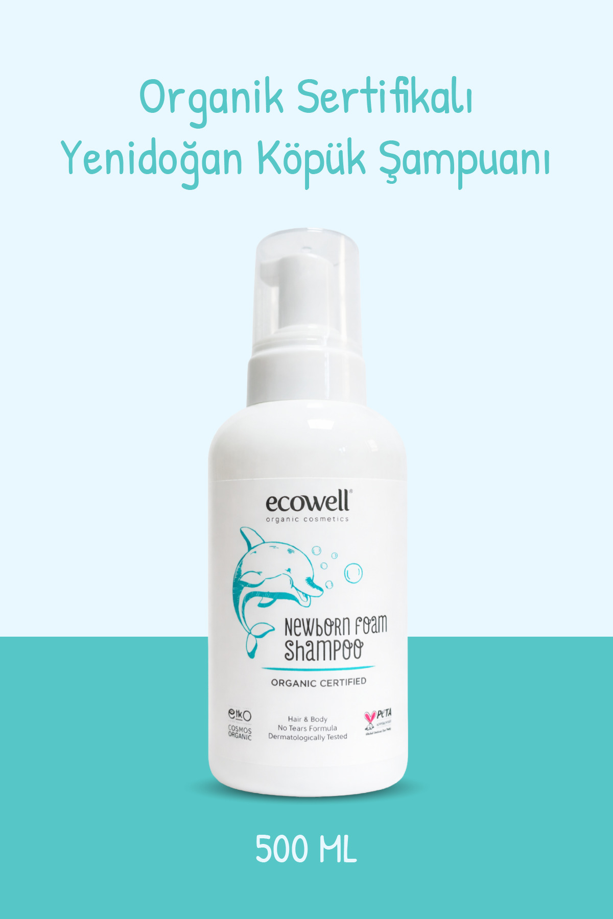 Ecowell Organik Yenidoğan Bebek Saç Ve Vücut Köpük Şampuanı Vegan Sertifikalı Kokusuz 500 ml - Fiyatı, Yorumları