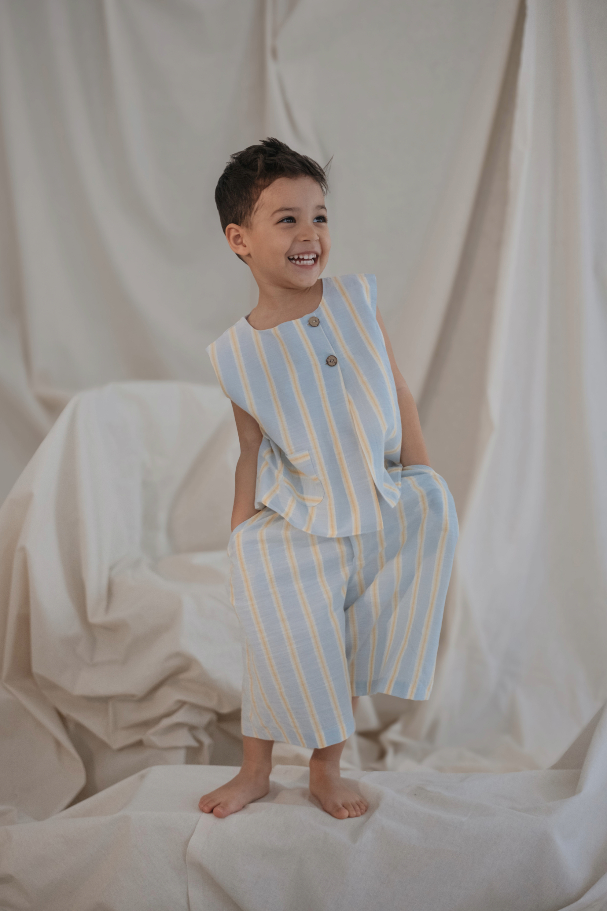 Blue Brunch Club Series Capri Bottom Top Set