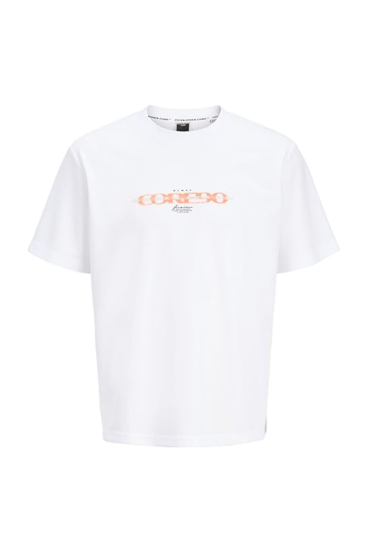 تی‌شرت مردانه سفید طرح‌دار یقه گرد برند JCOFUSION کد ۱۲۲۹۴۹۷۸ جک اند جونز تی شرت Jack & Jones