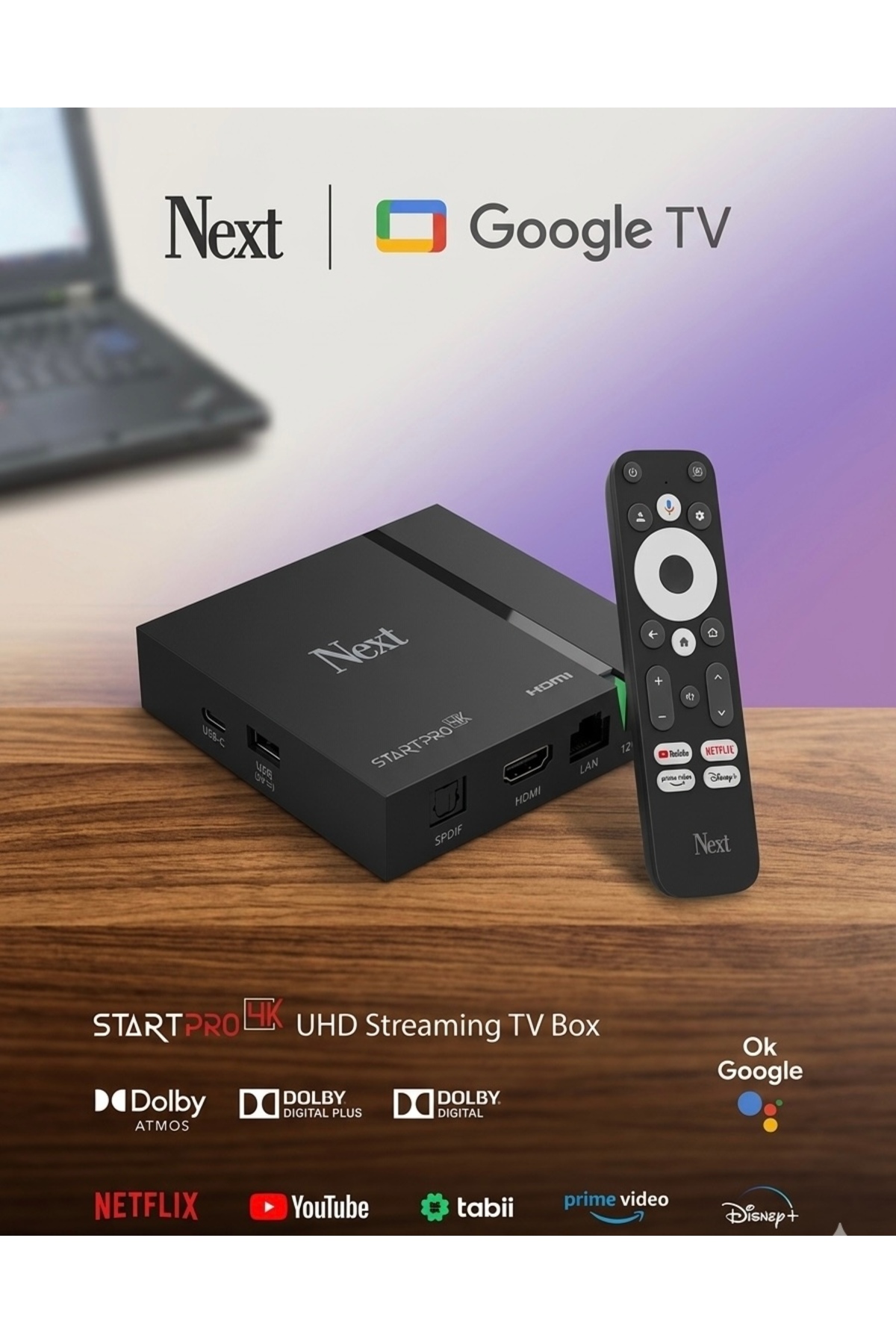 NEXT&NEXTSTAR NEXT START PRO 4K ANDROID TV BOX STİCK GOOGLE
