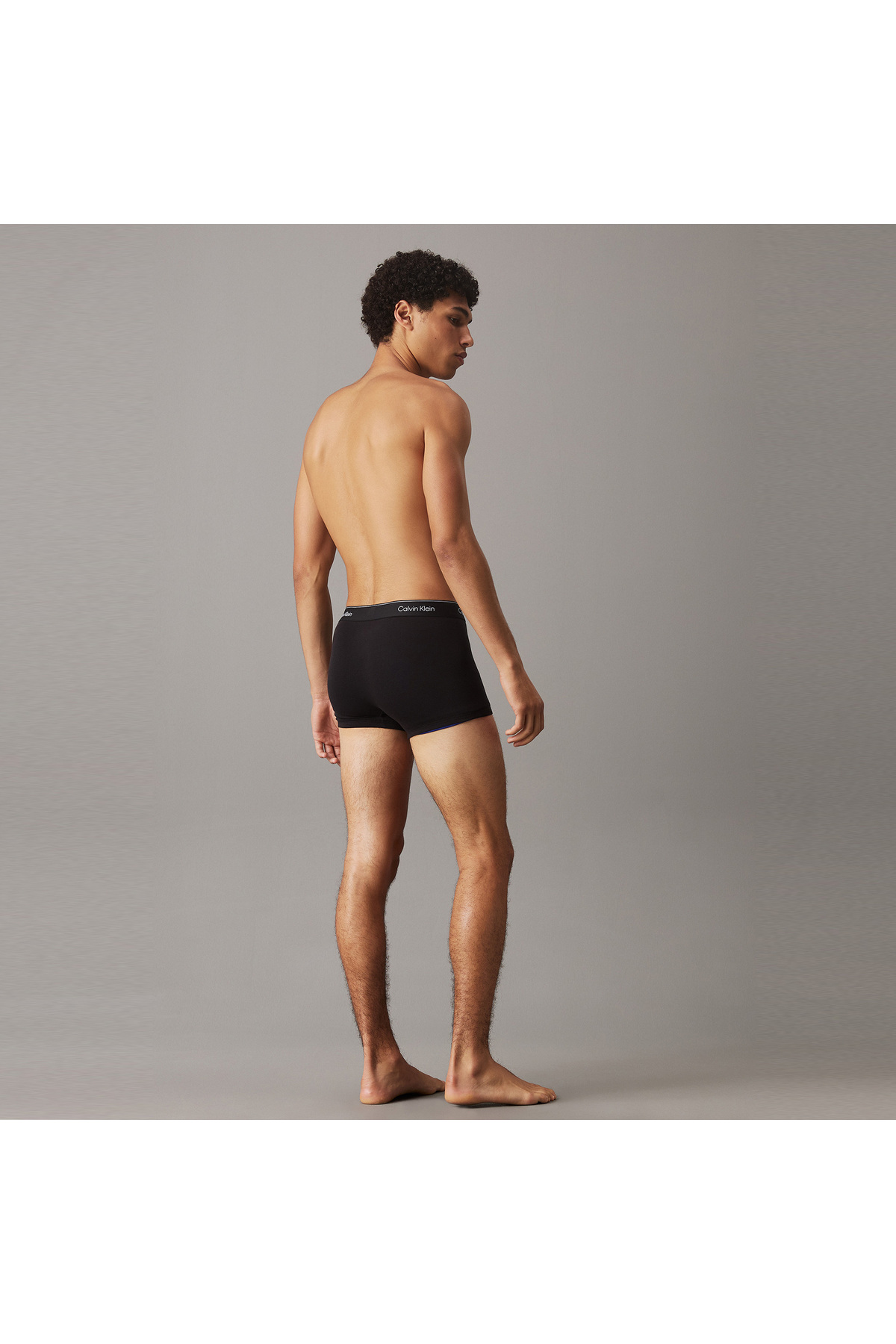 Calvin Klein Erkek 3'lü Paket Boxer Siyah görsel 3