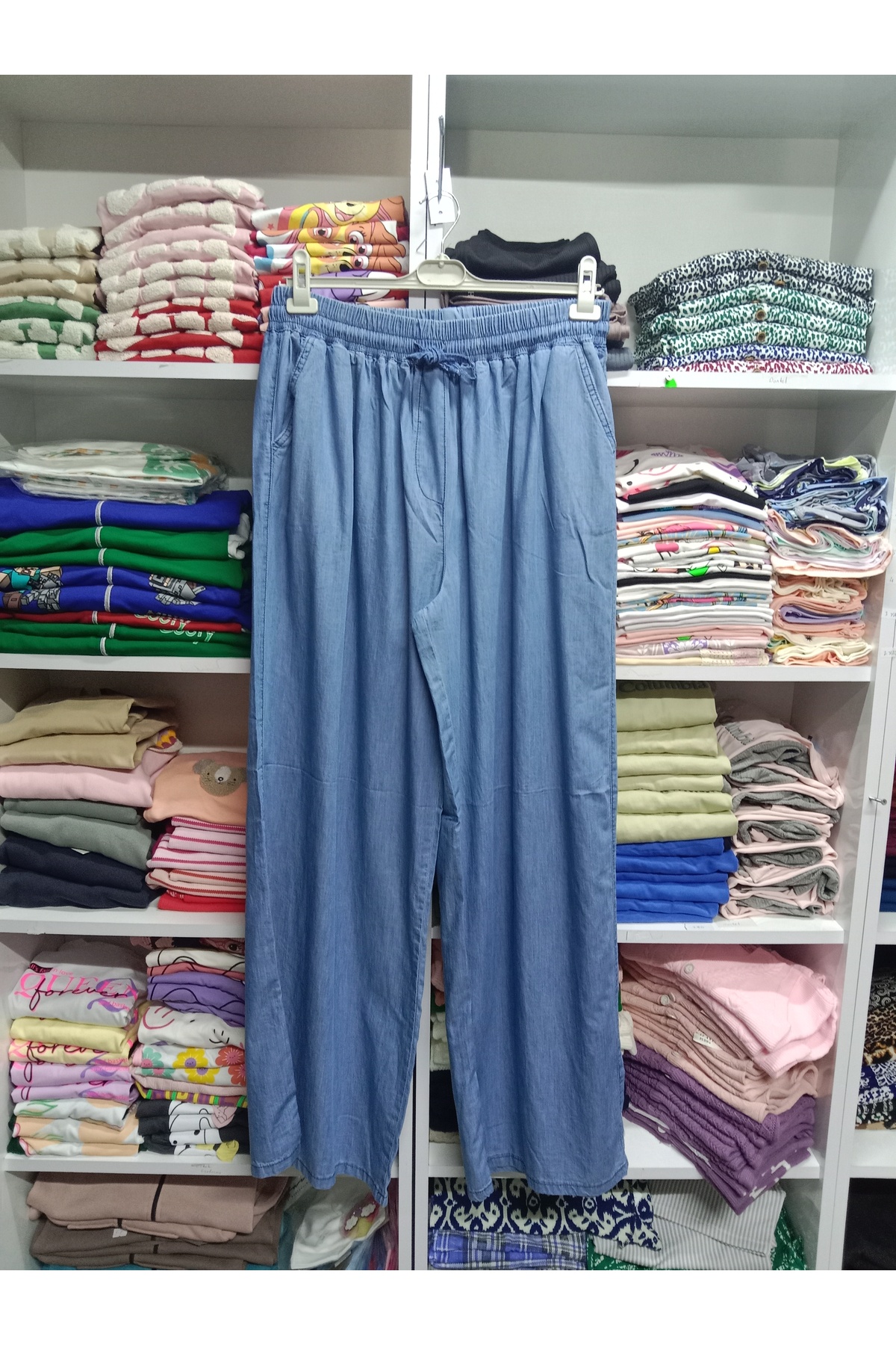 Butik Battal beden tensel kot pantolon