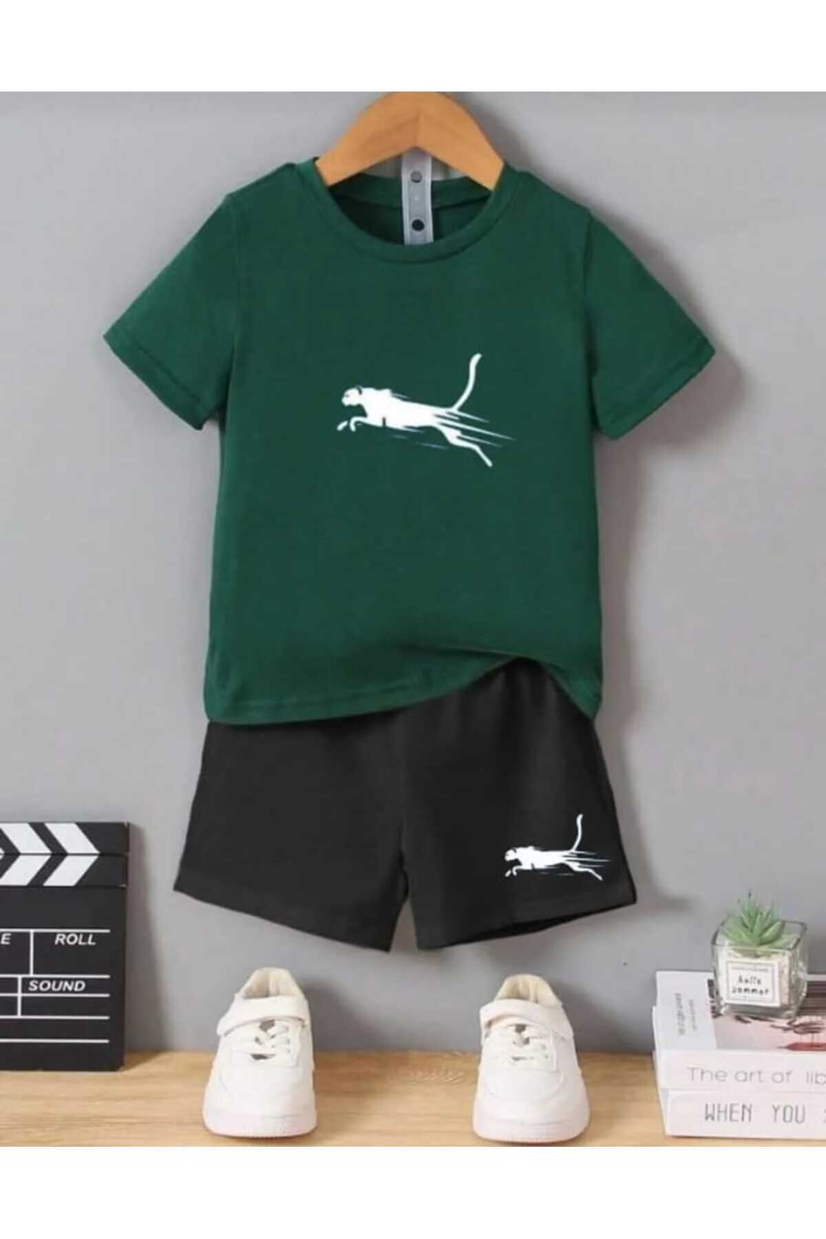 NC Nicee Clothes LETNJA DEČJA MAJICA I KRATKE PANTALONE UNISEKS (BELI PRINT Č...
