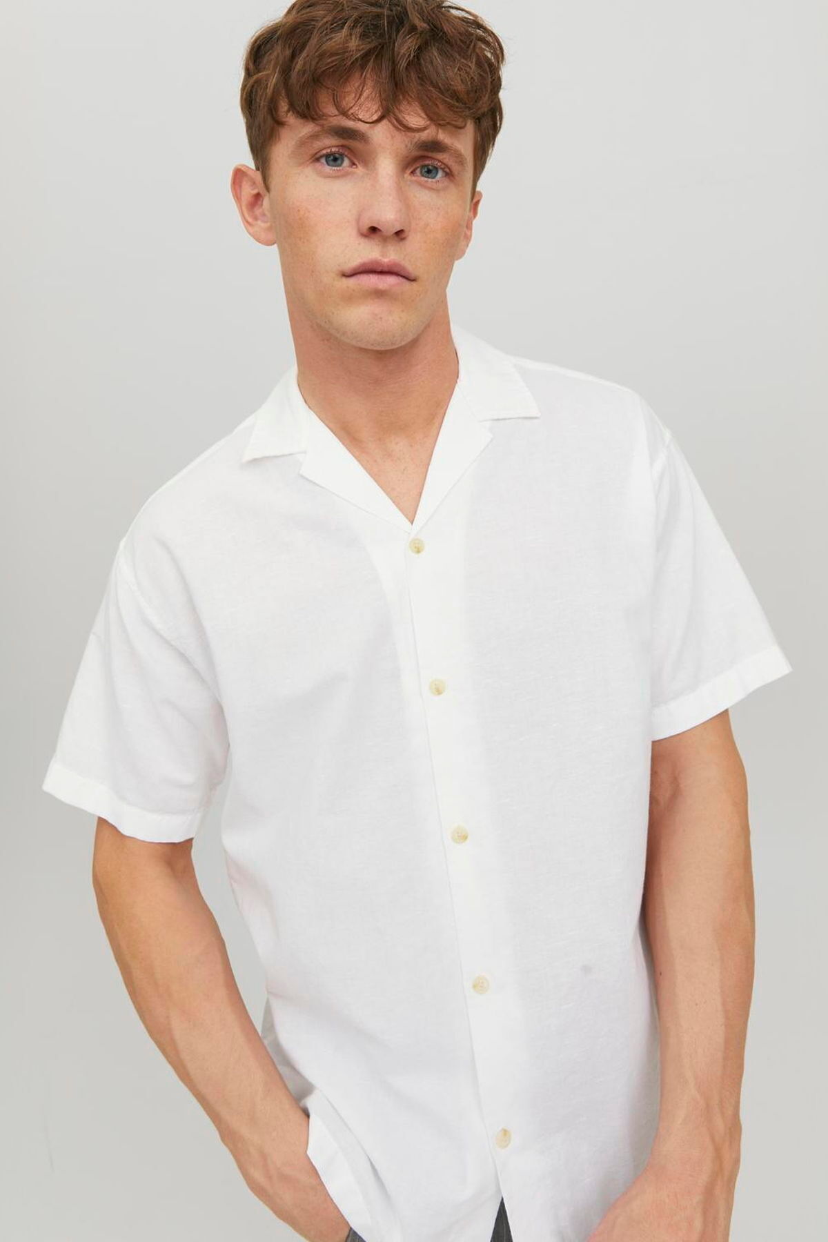 پیراهن آستین کوتاه مردانه یقه اسکی - تابستانی جک اند جونز پیراهن Jack & Jones