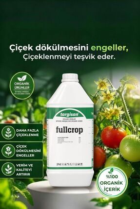 FullCrop Organik Bitki ve Çiçek Gübresi - Çiçek ve Kök Geliştirici - 5 LT